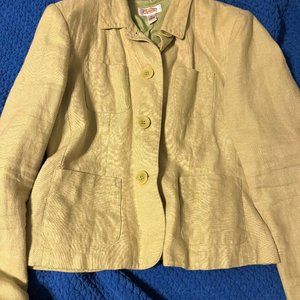 Talbots Pea Green Jacket